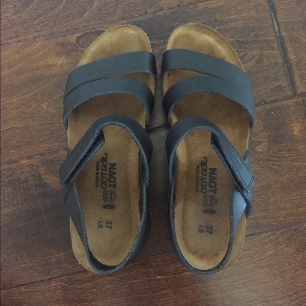 Naot Kayla Sandal - black leather size 37